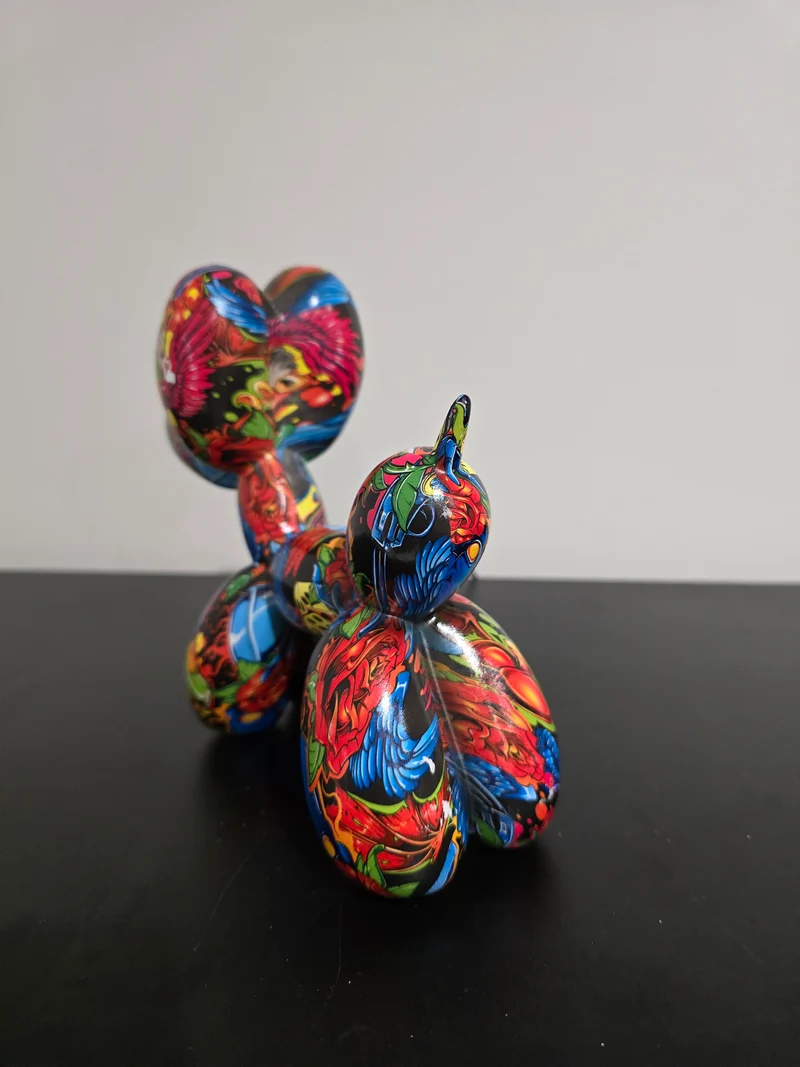 Chien ballon street art