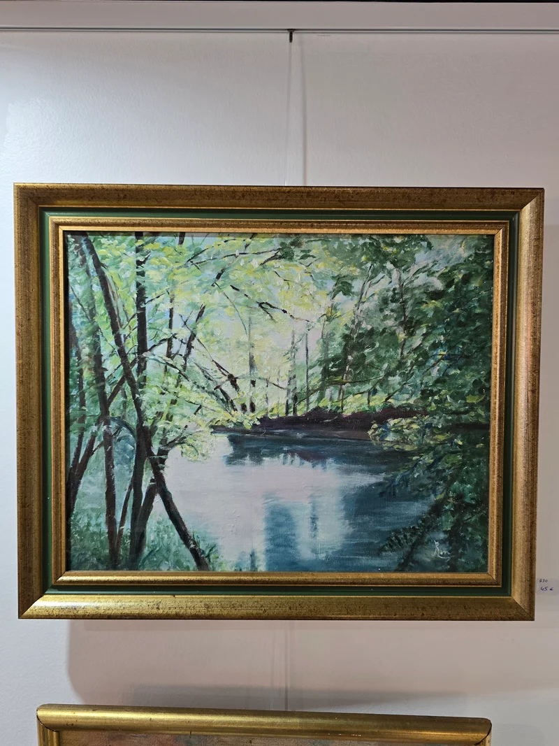 Tableau René mittler "Printemps sur le Thiou"