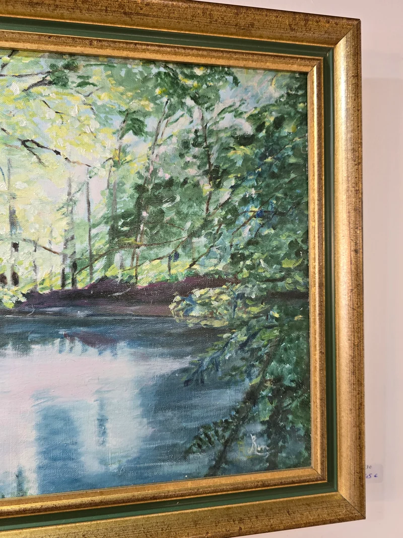 Tableau René mittler "Printemps sur le Thiou"