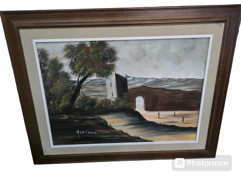 Peinture paysage signé