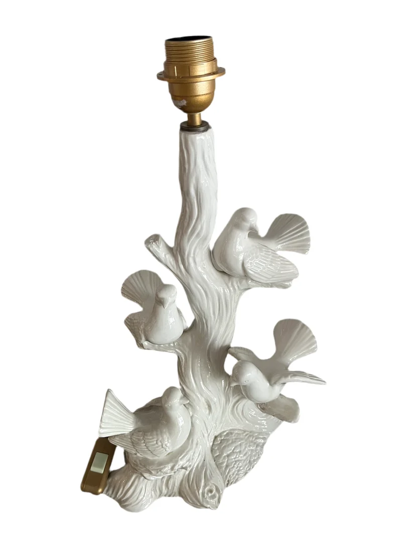 Lampe 4 colombes vintage