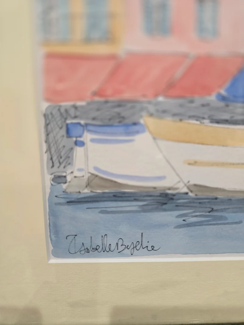 Aquarelle signé "Saint-Tropez"