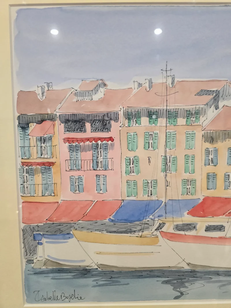 Aquarelle signé "Saint-Tropez"