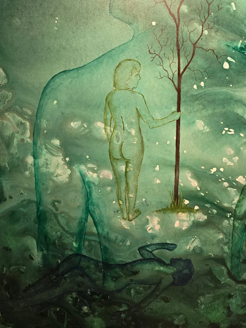 Peinture Alain Smout - Les fantasme du marais