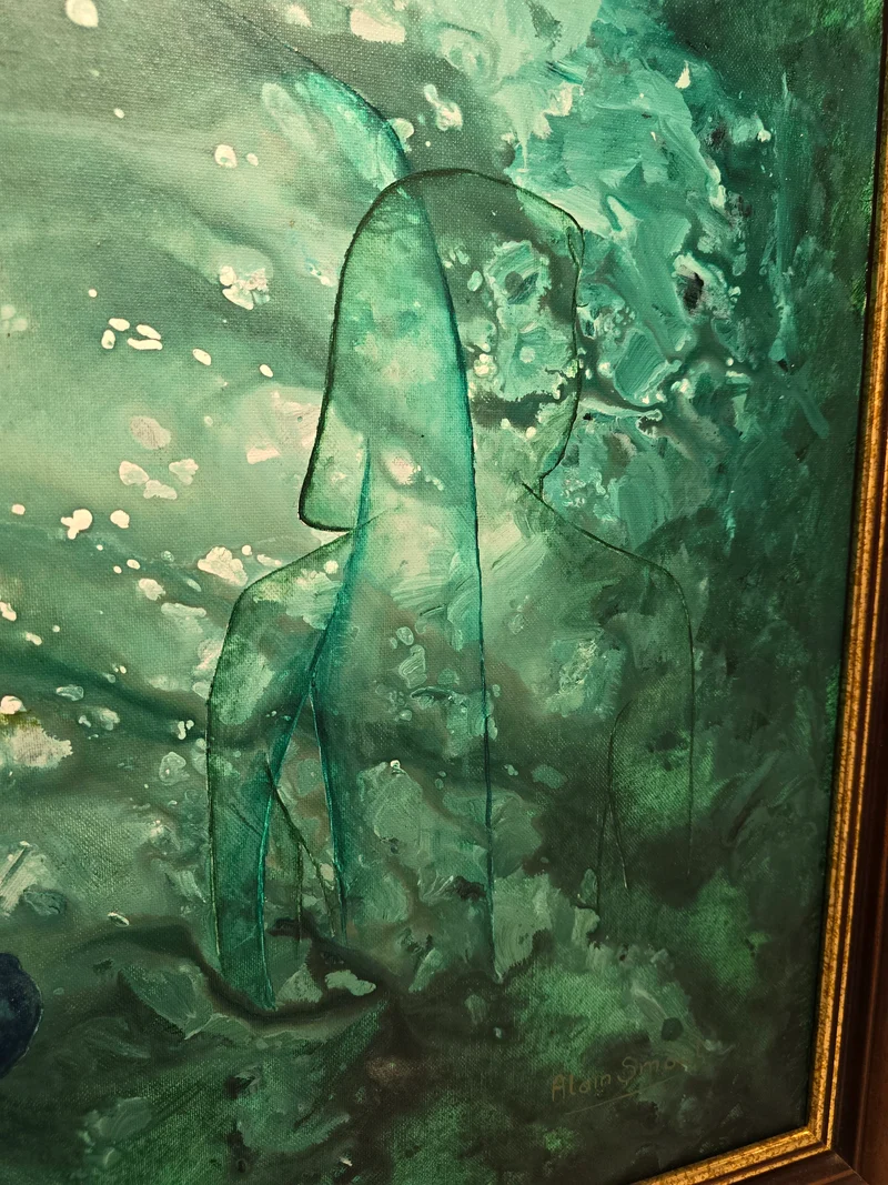 Peinture Alain Smout - Les fantasme du marais