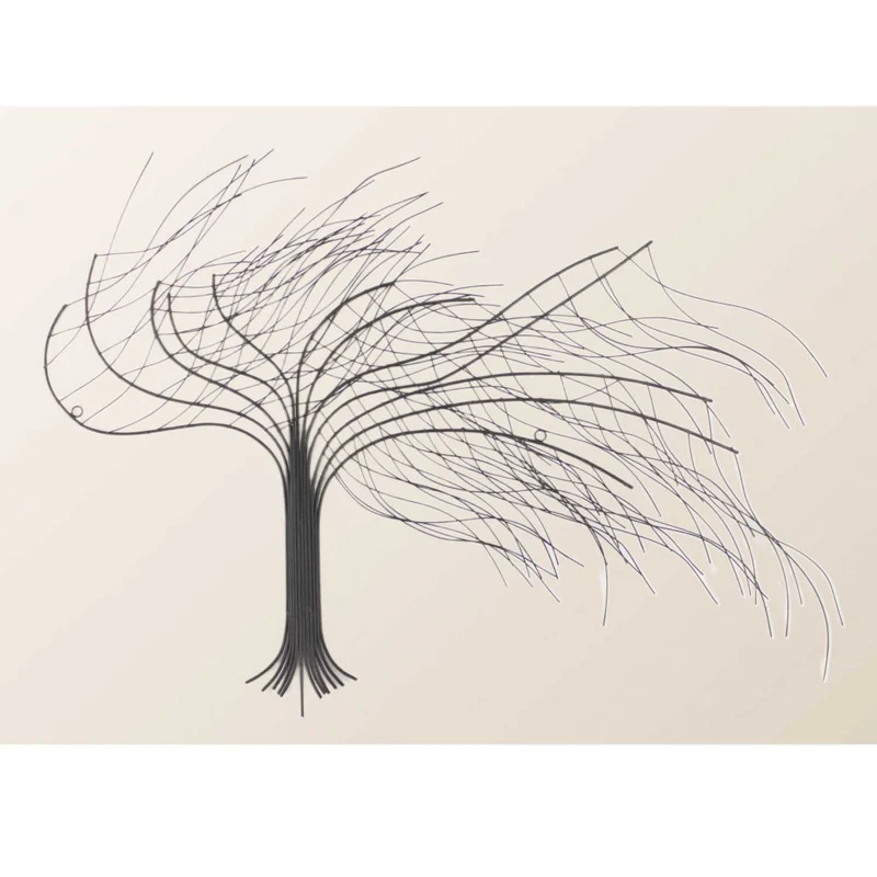 Arbre de décoration murale en métal