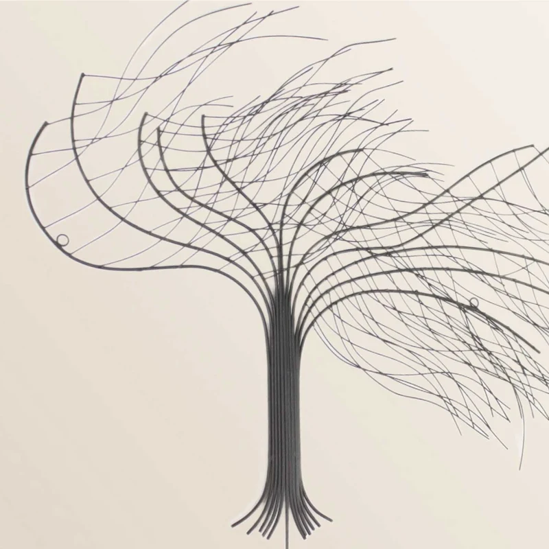 Arbre de décoration murale en métal