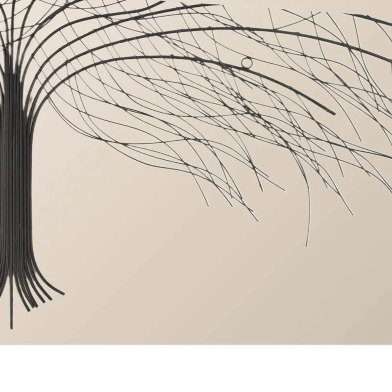 Arbre de décoration murale en métal