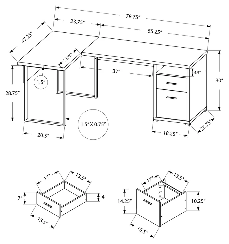 CORVIX™ – L-SHAPED WORKSTATION – I 7257