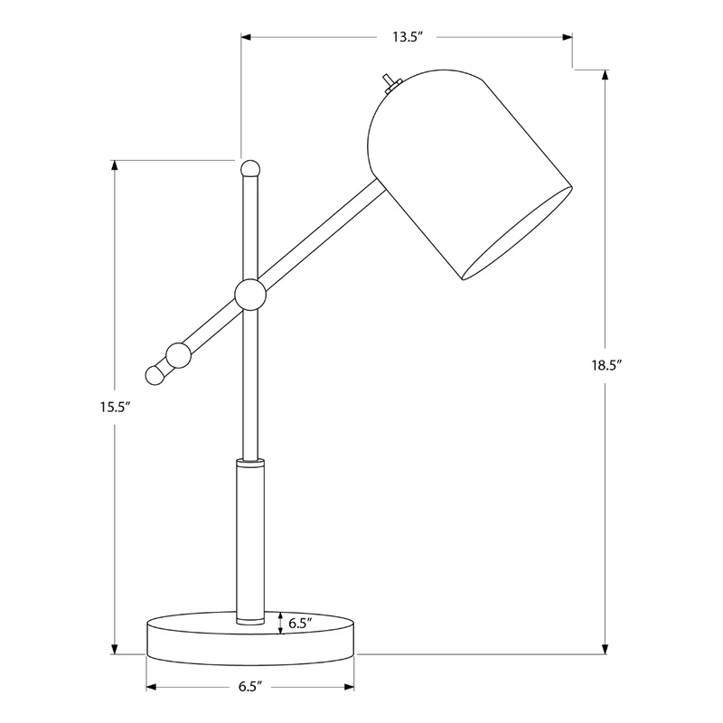 AURELION TASK™ – MODERN BRASS TABLE LAMP – I 9766