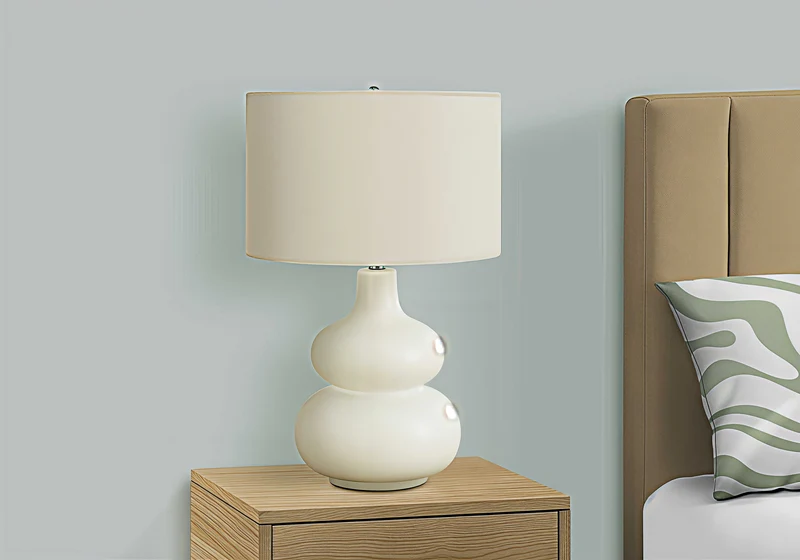 ELARA SOFT™ – SCULPTURAL CERAMIC TABLE LAMP – I 9608