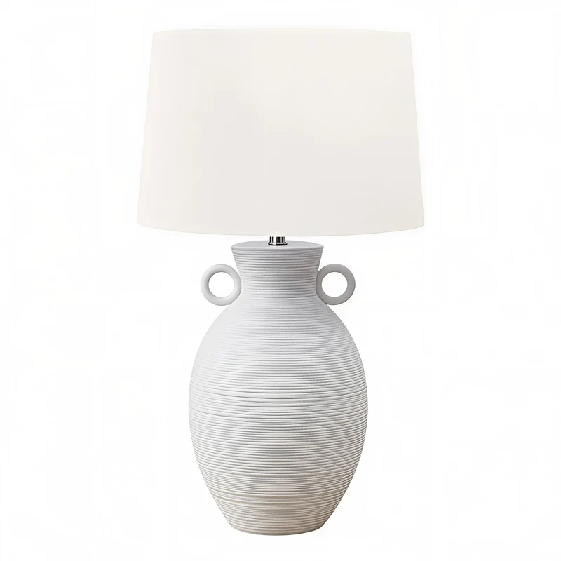 AMARA VESSEL™ – TEXTURED CERAMIC TABLE LAMP – I 9944