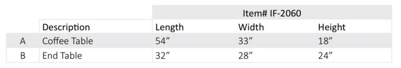 3-Piece Coffee Table Set – IF-2060
