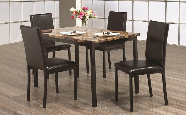 Faux Marble Top Dining Set – Model IF-1520