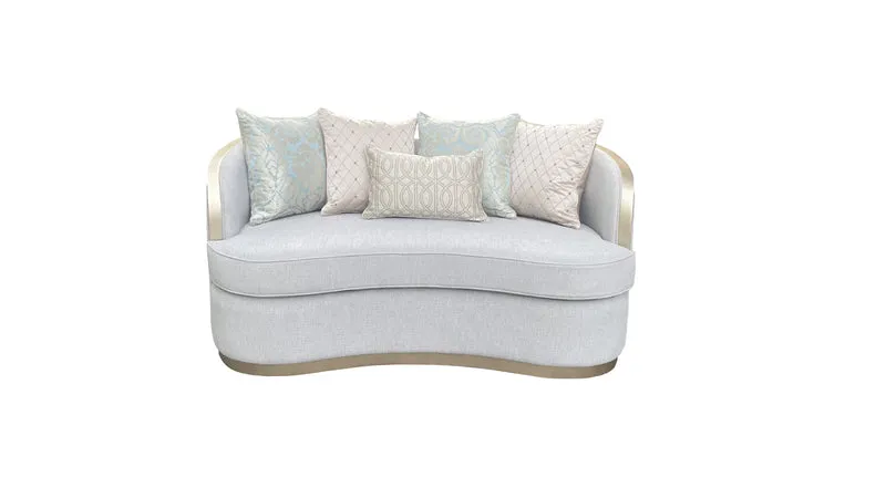 FRANCESCA™ – CURVED MODERN VELVET SOFA SET – L2025