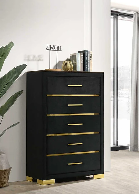 AURORA BLACK-GOLD™ – 6-PIECE BEDROOM SET