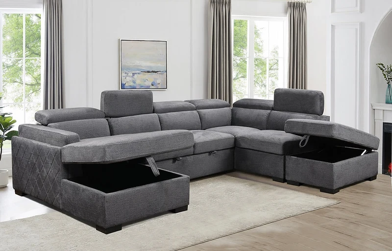 LUXORA™ – SOFA BED SECTIONAL WITH ADJUSTABLE HEADRESTS – IF-9090