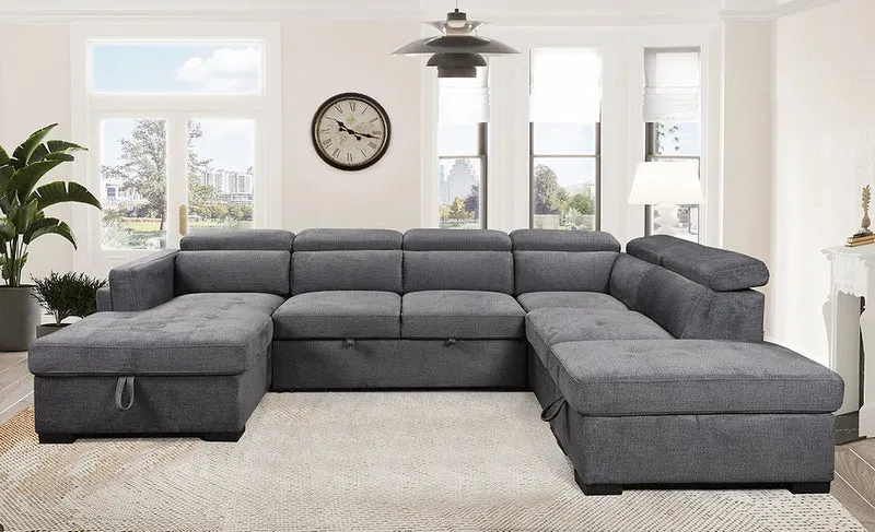 LUXORA™ – SOFA BED SECTIONAL WITH ADJUSTABLE HEADRESTS – IF-9090