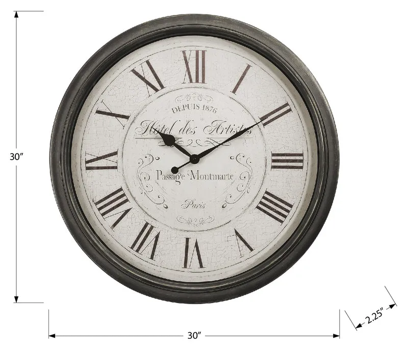 MONTMARTE™ WALL CLOCK – I 9026