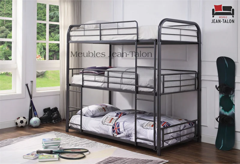 METRIX™ – TRIPLE SINGLE METAL BUNK BED – B-503
