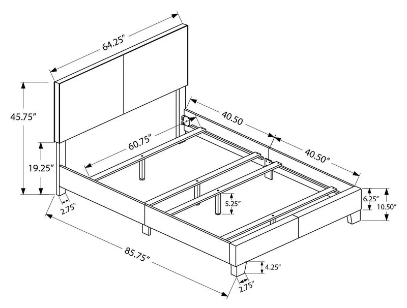 MONTCLAIR™ – UPHOLSTERED BED – I-5910Q