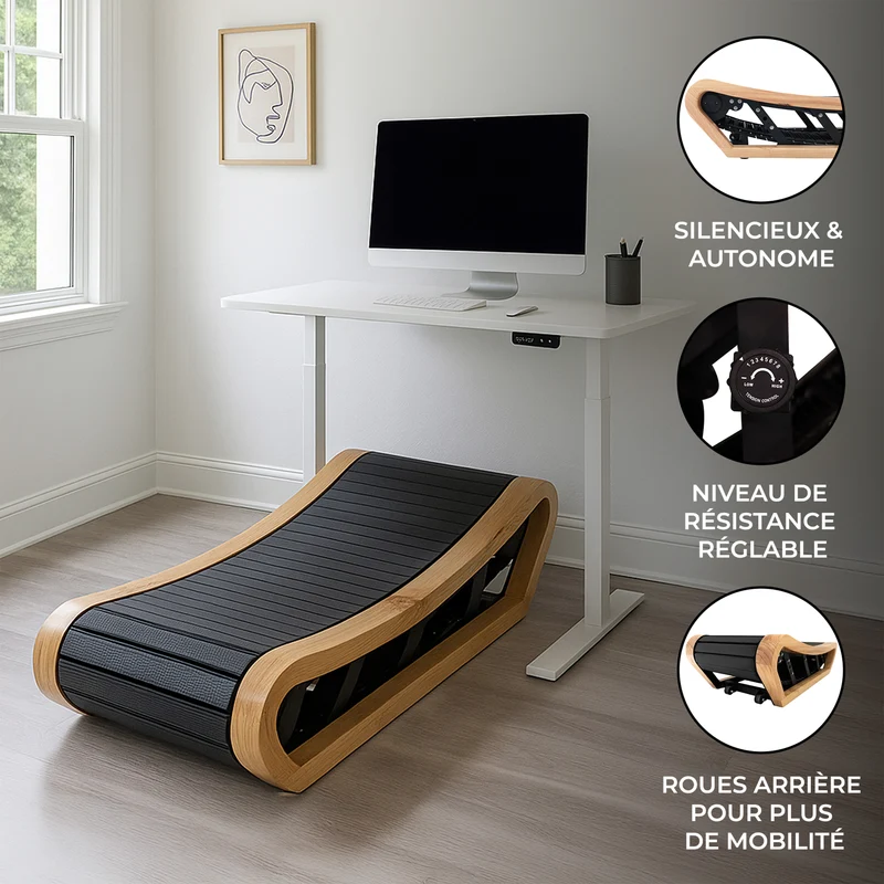 Tapis de Marche Courbé – Chêne Clair