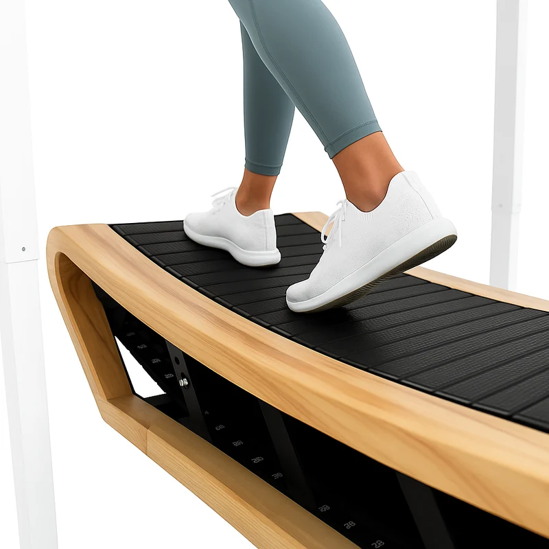 Tapis de Marche Courbé – Chêne Clair