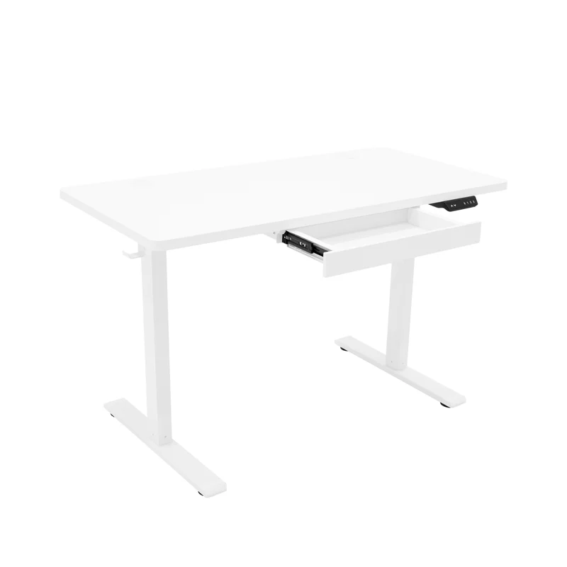 Bureau Assis-Debout Électrique Avec Tiroir (120 x 60 cm)