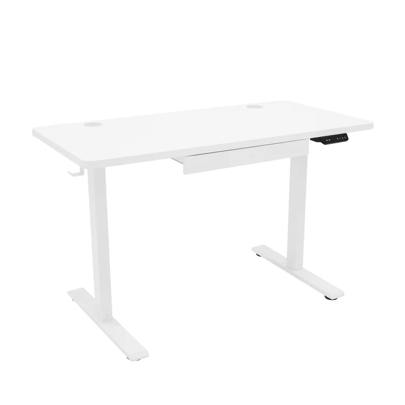 Bureau Assis-Debout Électrique Avec Tiroir (120 x 60 cm)