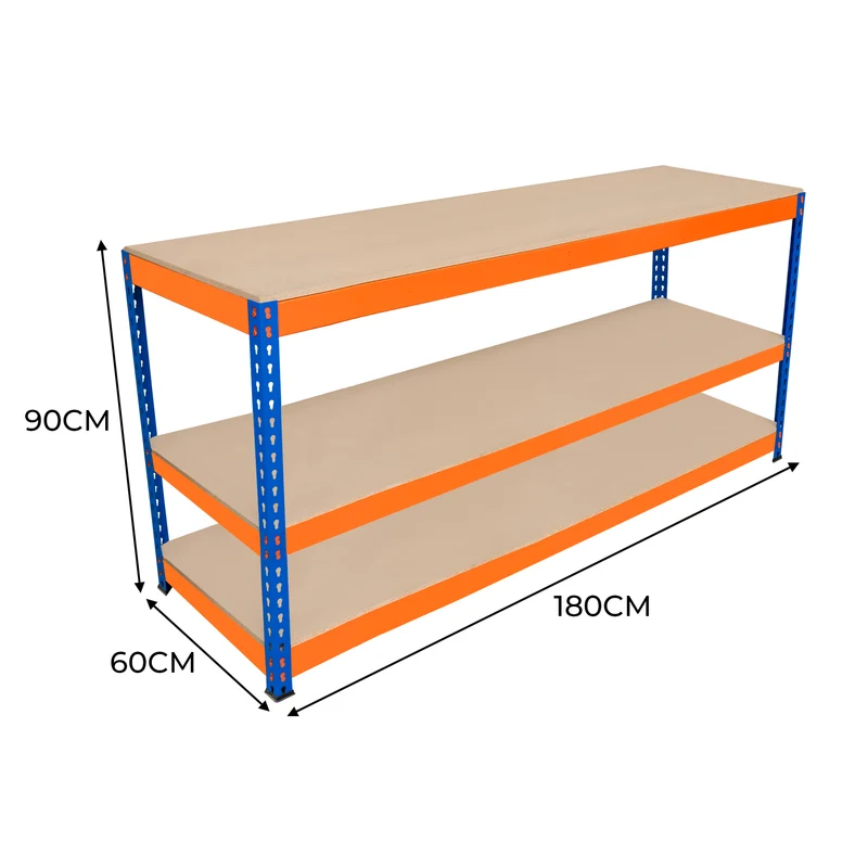 Monster Racking - Établi à 3 Niveaux S-Rax - 180 x 60 x 90 cm