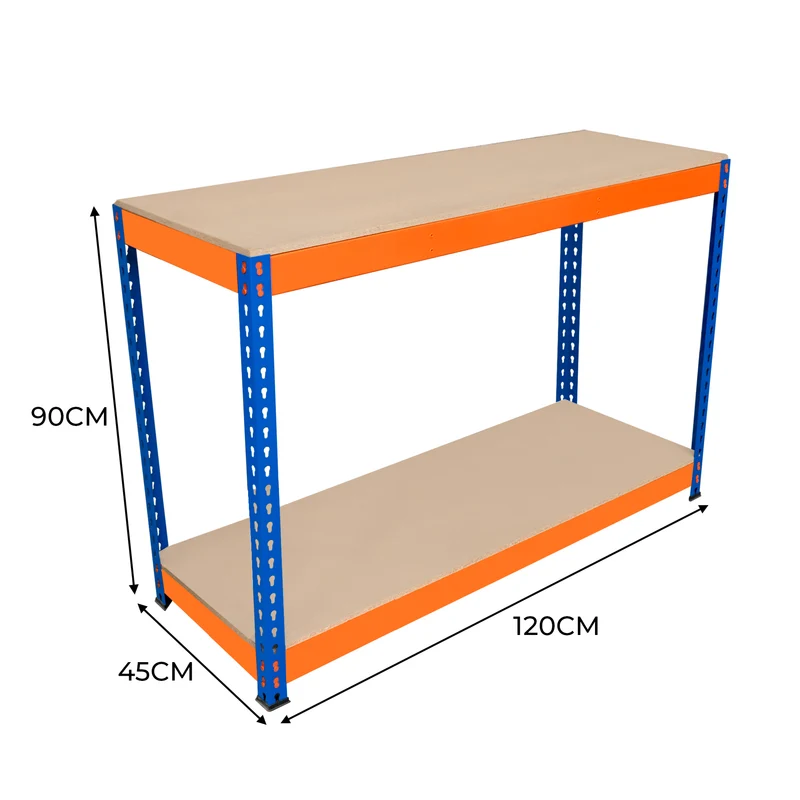 Monster Racking - Établi à 2 Niveaux S-Rax - 120 x 45 x 90 cm