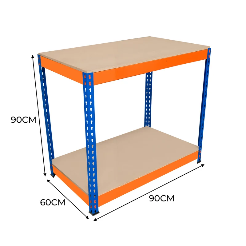Monster Racking - Établi à 2 Niveaux S-Rax - 90 x 60 x 90 cm