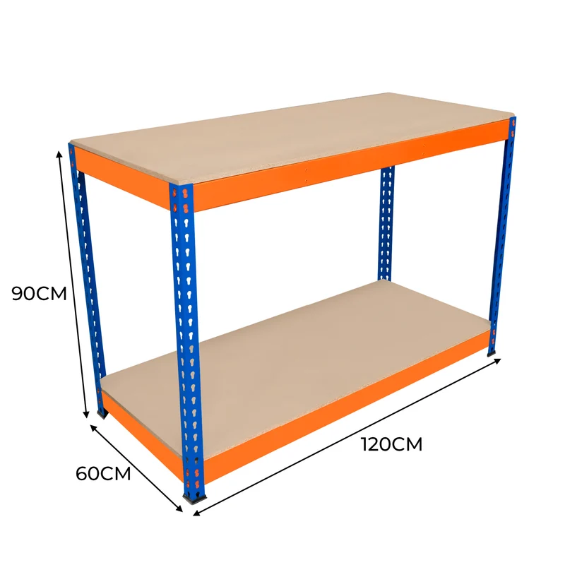 Monster Racking - Établi à 2 Niveaux S-Rax - 120 x 60 x 90 cm