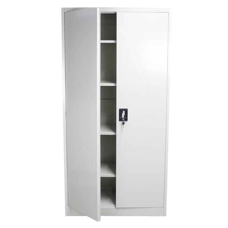 Armoire de Classement Métallique en Acier Gris Clair 180 cm