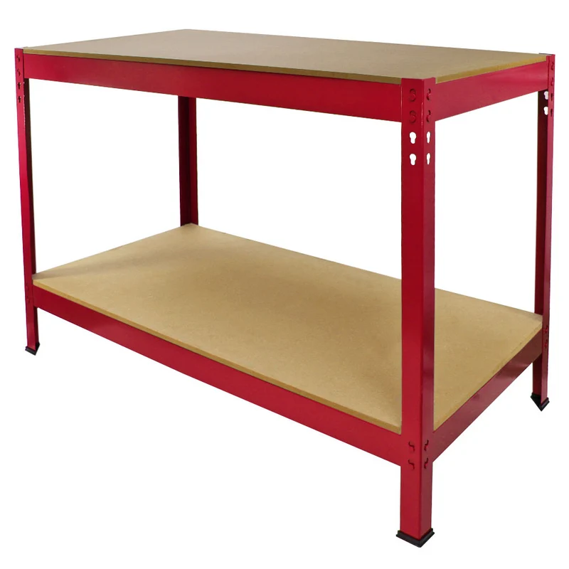 Monster Racking - Établi de Travail Q-Rax en Acier Rouge - 100 cm