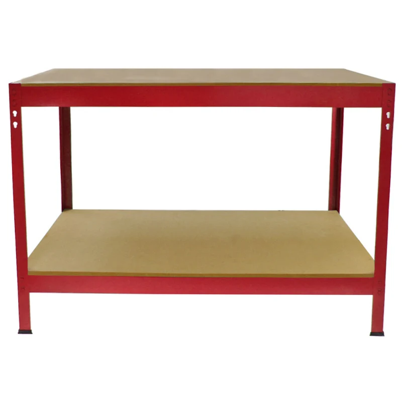 Monster Racking - Établi de Travail Q-Rax en Acier Rouge - 100 cm