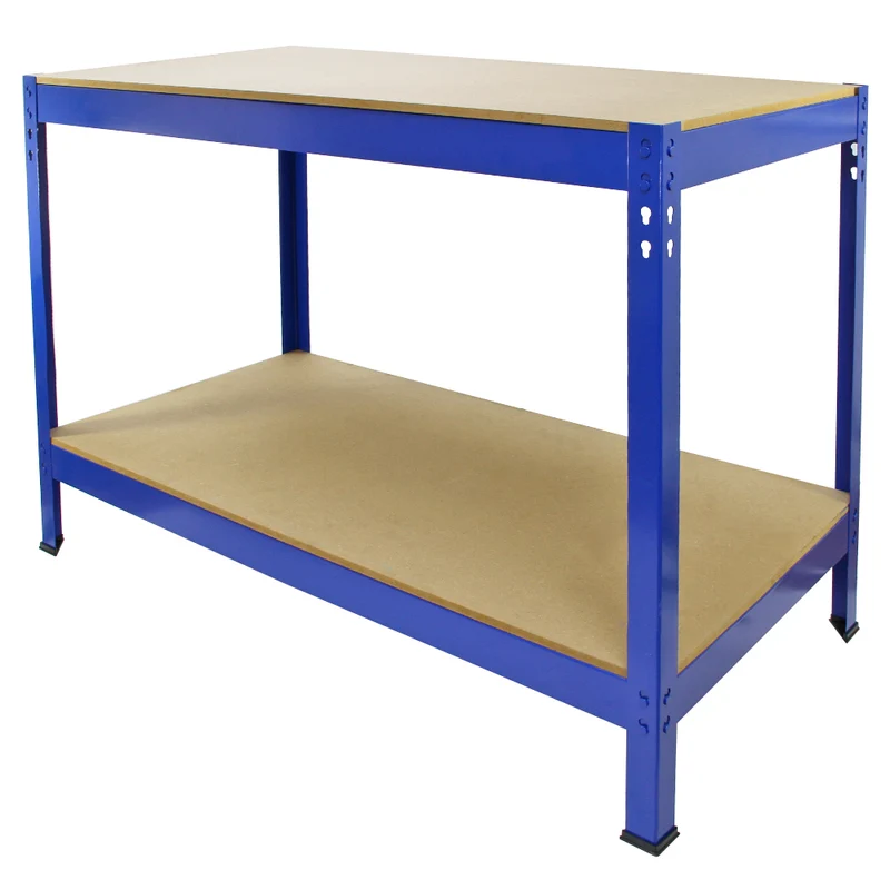 Monster Racking - Établi de Travail Q-Rax en Acier Bleu - 100 cm
