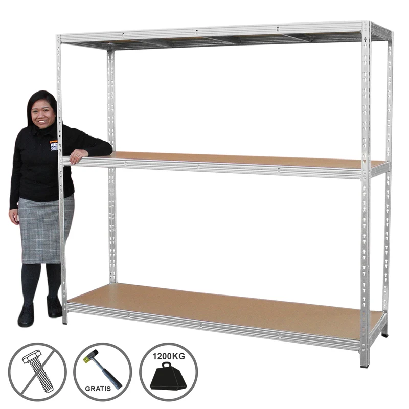 Monster Racking - 1 Rayonnage HD Rax en Acier Galvanisé 60cm x 200cm x 186cm