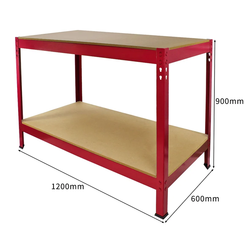 Monster Racking - Établi de Travail Q-Rax en Acier Rouge - 120 cm