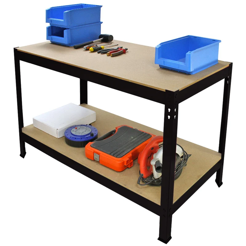 Monster Racking - Établi de Travail Q-Rax en Acier Noir - 120 cm