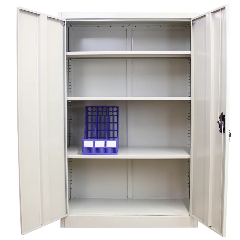 Armoire de Classement Métallique en Acier Gris Clair 140 cm