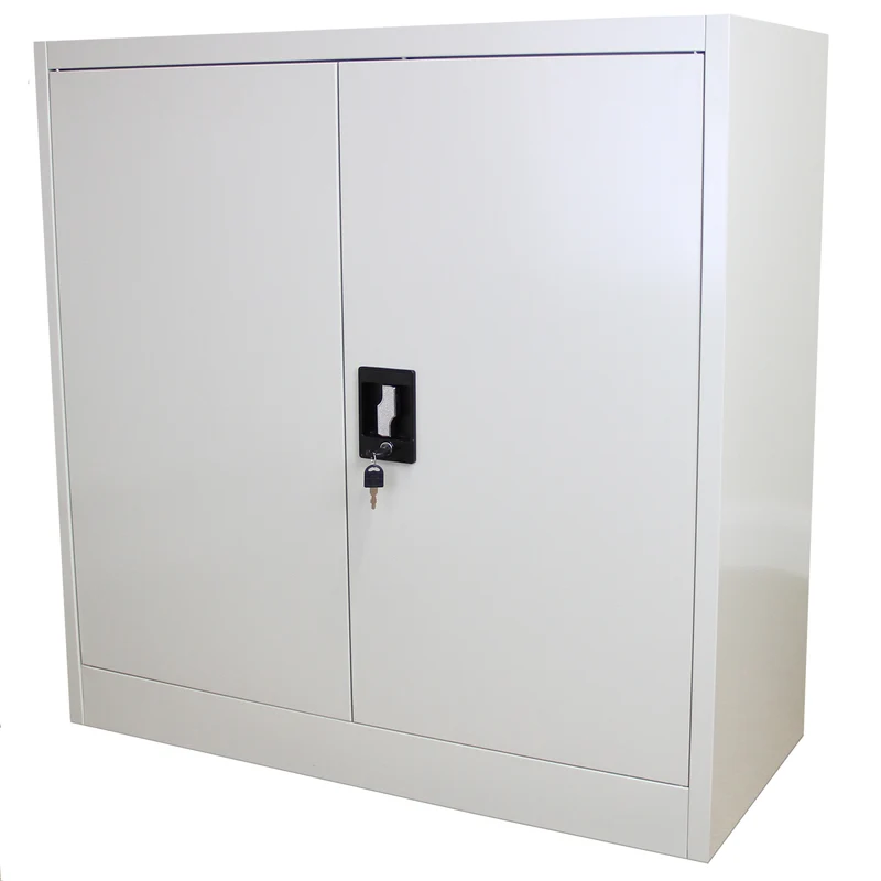 Armoire de Classement Métallique en Acier Gris Clair 90 cm