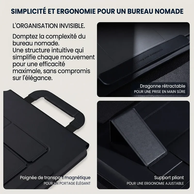 Pochette ordinateur MorphoDesk - Ergonomie Active & Protection Discrète