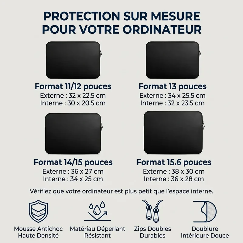 Housse pour ordinateur FlexSkin - Ergonomie nomade & Protection 360°