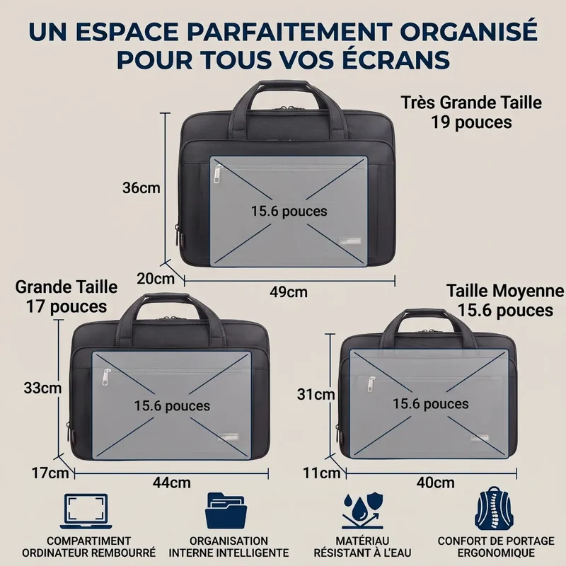 Porte-documents femme FlexoMax - Capacité Extensible & Protection Intégrale