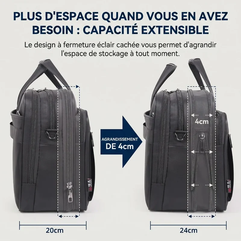Porte-documents femme FlexoMax - Capacité Extensible & Protection Intégrale