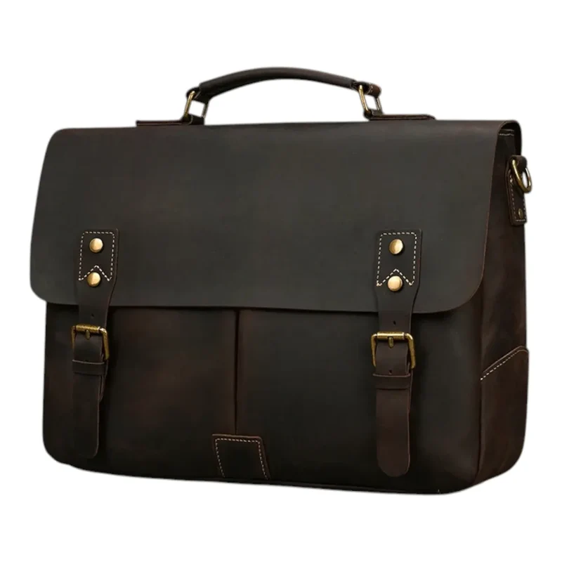 Porte-documents homme Twinora - Organisation Optimale & Cuir Véritable
