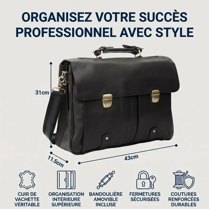 Porte-documents Grainton - Ergonomie Maximale & Protection Intégrale