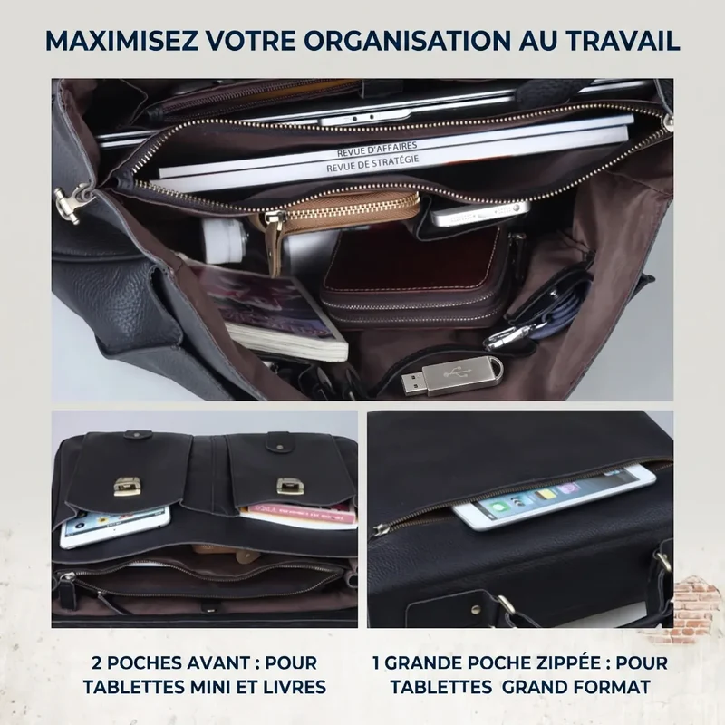 Porte-documents Grainton - Ergonomie Maximale & Protection Intégrale