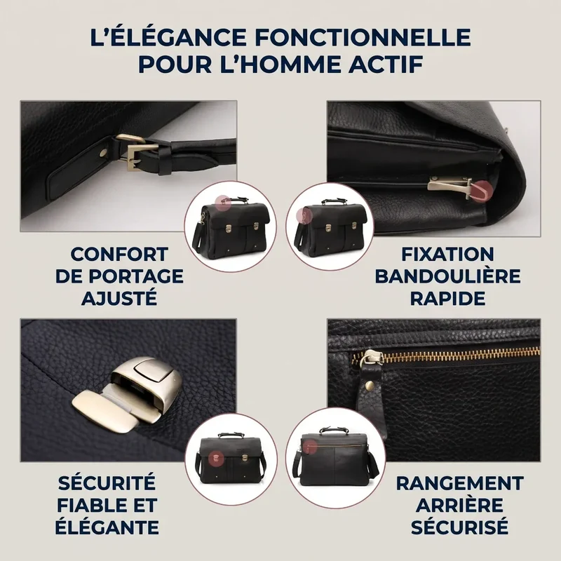 Porte-documents Grainton - Ergonomie Maximale & Protection Intégrale